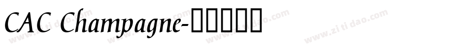 CAC Champagne字体转换